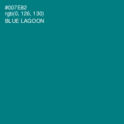 #007E82 - Blue Lagoon Color Image